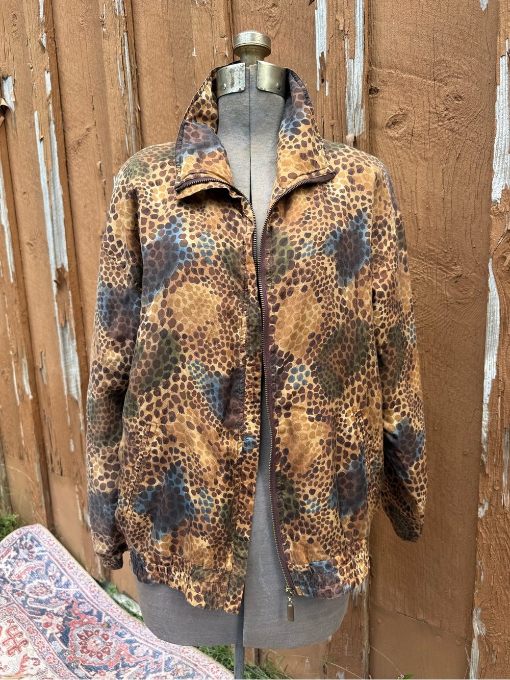 Women's Spotted Multi-Print Bomber Jacket